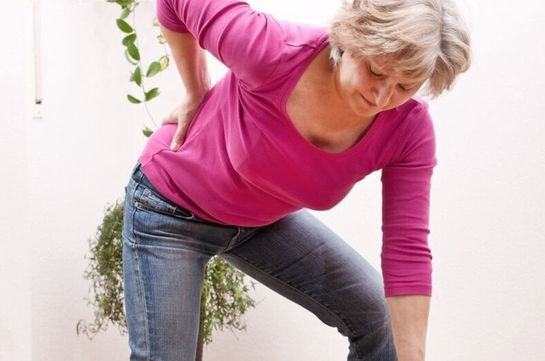 bolesti dolní části zad v důsledku osteochondrózy